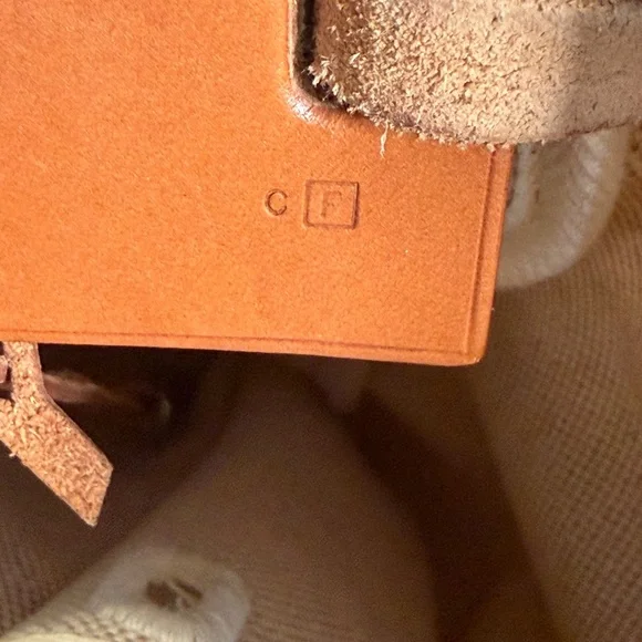 HERMES Cabas Toile H Tote Bag,  Square F (2002) - Picture 16 of 16